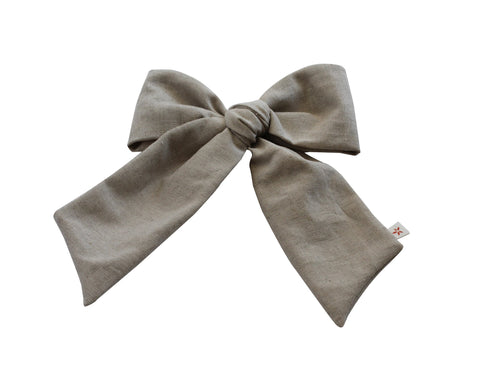 Arbii Natural Linen Oversized Clip