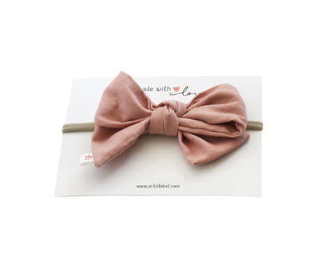 Arbii Pink Linen Twist Baby Band