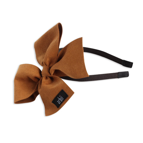 Arbii Luggage Suede Celebration Bow Headband