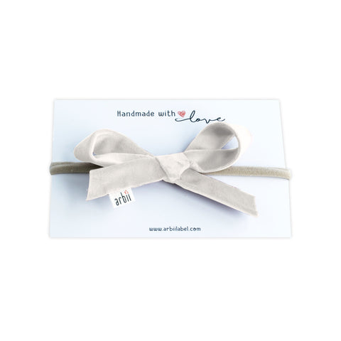 Arbii Ivory Classic Velvet Baby Band