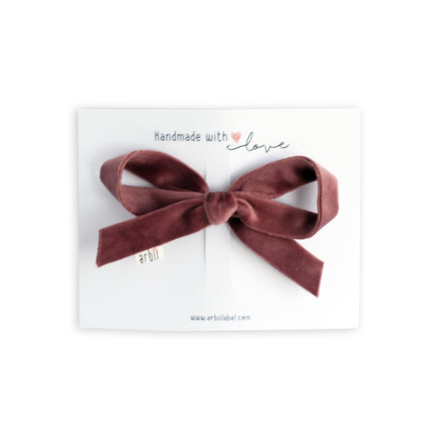Arbii Dark Mauve Classic Velvet Clip