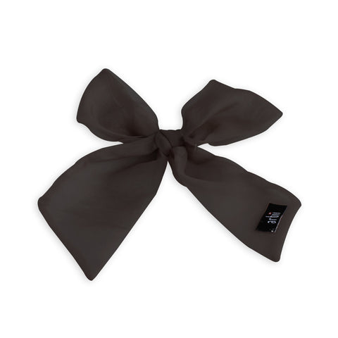 Arbii Black Sheer Small Oversized Bow Clip