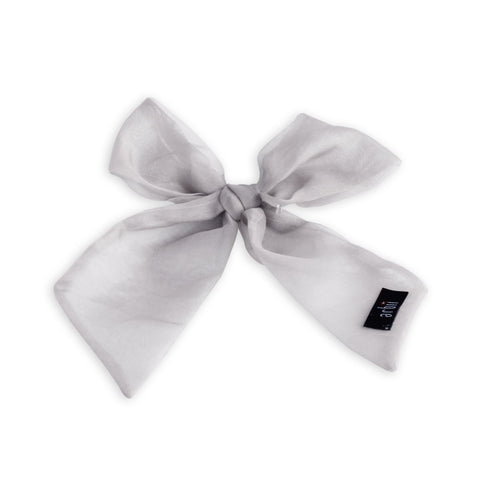 Arbii Ivory Sheer Small Oversized Bow