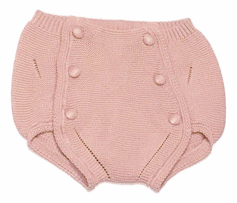 Normandie Pink Button Knit Bloomer