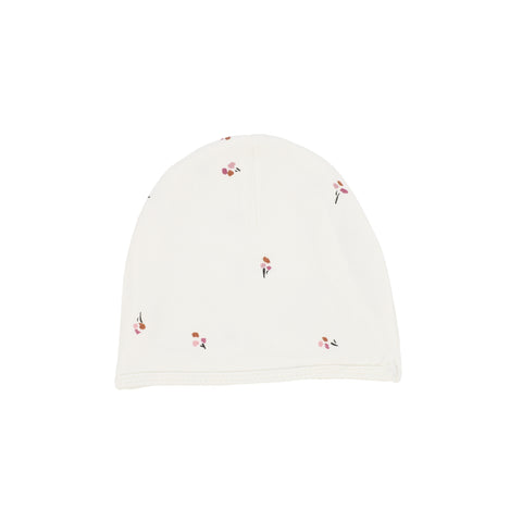Lil Legs Ivory/Mauve Poppy Beanie