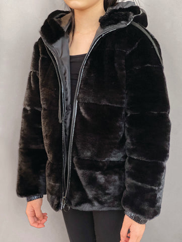 Vierra Rose Black Tyne Teddybear Jacket