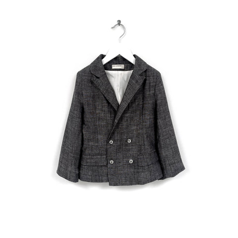 Anja Schwerbrock Black Marl Double Breasted Jacket