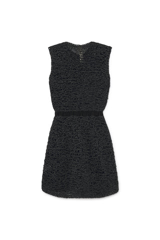 Little Creative Factory Black Tricot Knit Dress