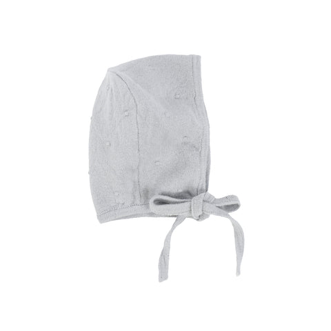 Lil Legs Powder Blue Swiss Dot Bonnet