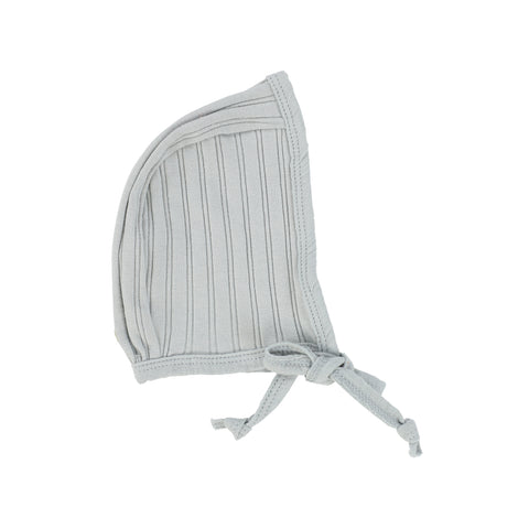 Lil Legs Green Ribbed Muslin Bonnet