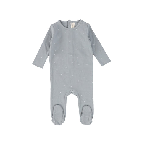 Lil Legs Grey Star Footie