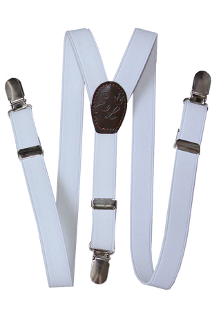 Les Petits Inclassables White Suspenders