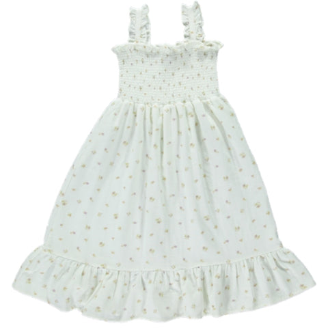 Bebe Organic White Floral Lilian Dress