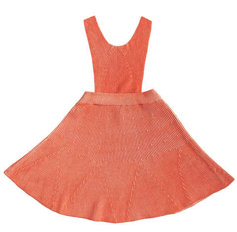 Mabli Burnt Sienna & Parchment Lola Pinafore Dress
