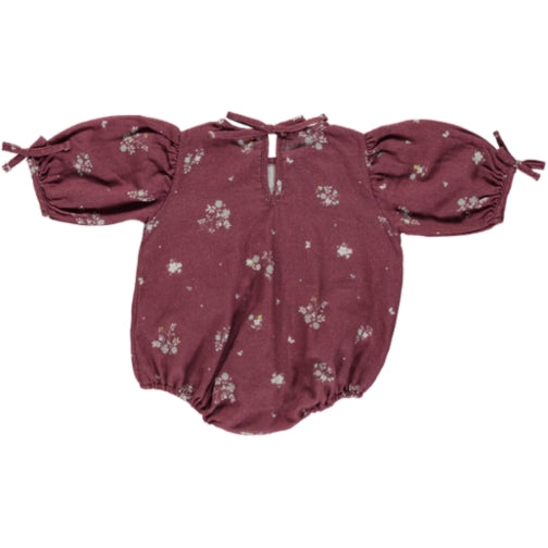 Bebe Organic Nora Autumn Flowers Romper – Panda and Cub