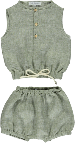 Bebe Organic Khaki Otto Tank Set