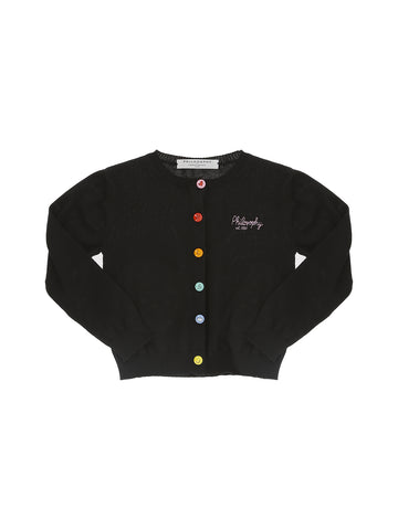 Philosophy Patch Multi Color Button Cardigan
