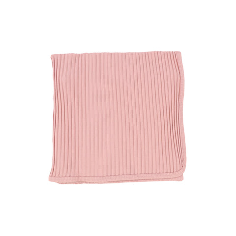 Lil Legs Barely Blush Wide Rib Blanket