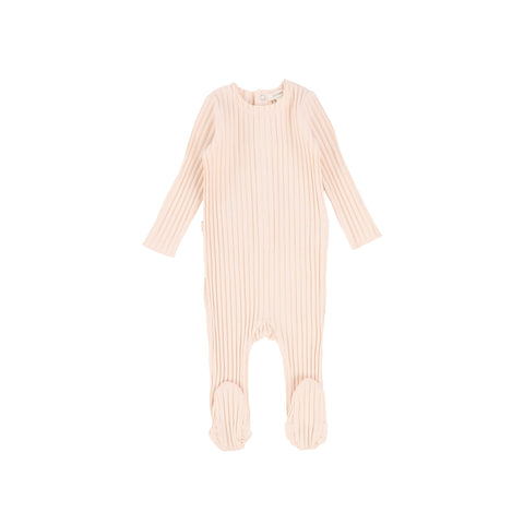 Lil Legs Pink Petal Pink Wide Rib Footie