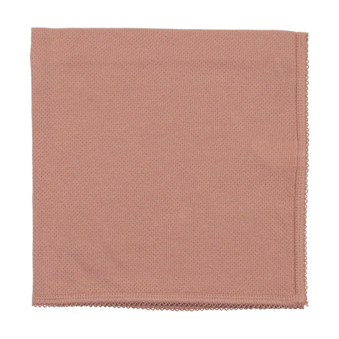 Lilette Pink Pointelle Blanket