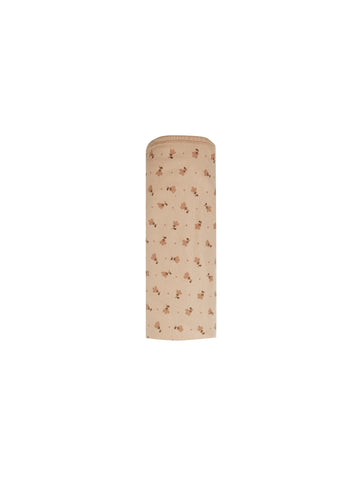 Quincy Mae Apricot Tulips Baby Swaddle