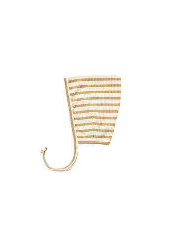 Quincy Mae Honey Stripe Ribbed Pixie Bonnet