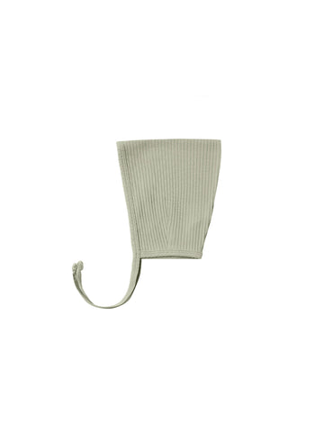 Quincy Mae Sage Ribbed Pixie Bonnet