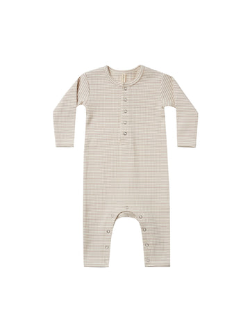Quincy Mae Ash Stripe Ribbed Jumpsuit