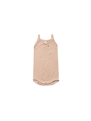 Quincy Mae Petal Pointelle Tank Onesie