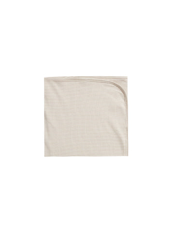 Quincy Mae Ash Stripe Ribbed Baby Blanket