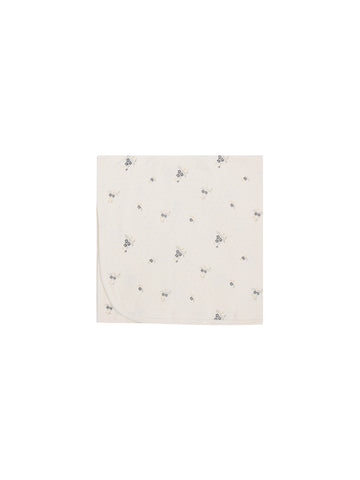 Quincy Mae Ditsy Ocean Pointelle Baby Blanket
