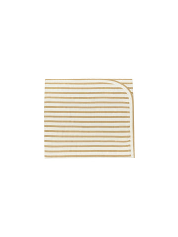 Quincy Mae Honey Stripe Ribbed Baby Blanket