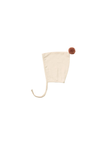 Quincy Mae Natural Pom Pixie Bonnet