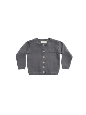 Quincy Mae Dark Sea Knit Cardigan