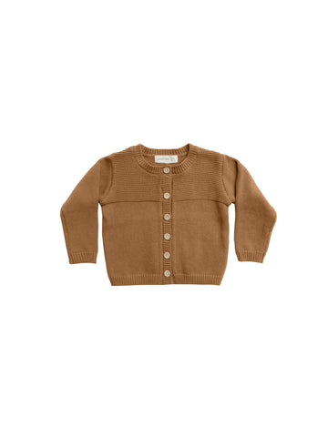 Quincy Mae Walnut Knit Cardigan Set