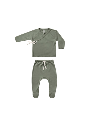 Quincy Mae Basil Wrap Set