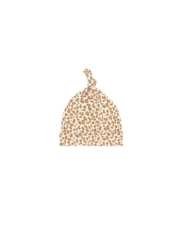 Quincy Mae Cheetah Bamboo Knotted Hat