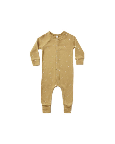 Rylee & Cru Gold Night Sky Long John Pajamas