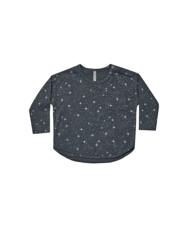 Rylee & Cru Navy Night Sky Tee + Pant Set