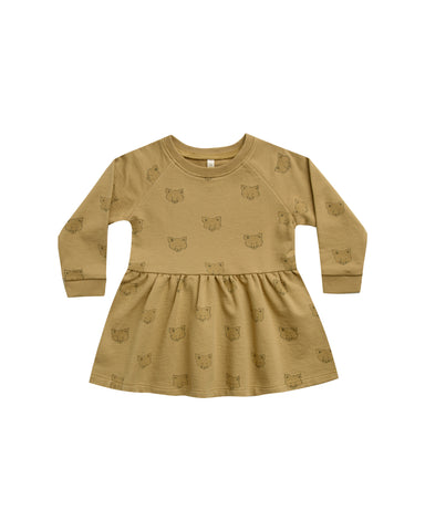 Rylee & Cru Gold Cayote Raglan Dress