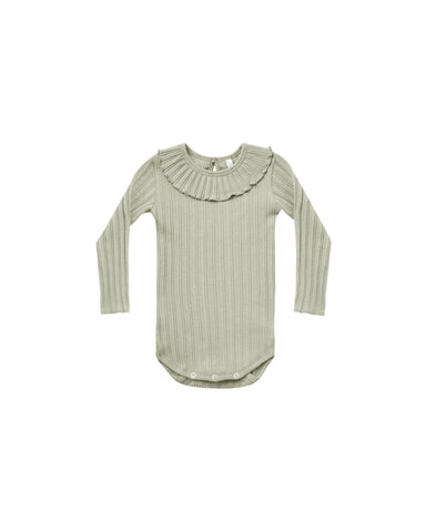 Rylee & Cru Agave Ruffle Collar Bodysuit