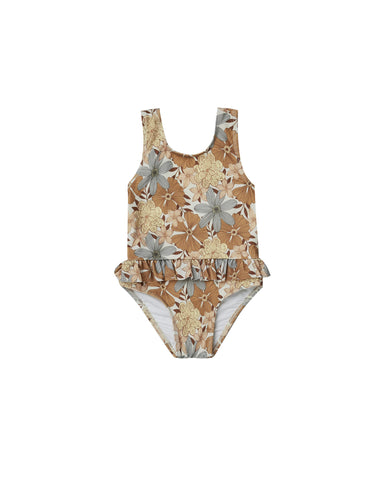 Rylee & Cru Safari Floral Skirted One-Piece