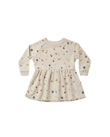 Rylee & Cru Natural Splatter Raglan Dress