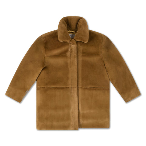 Repose Dusty Olive Faux Fur Coat