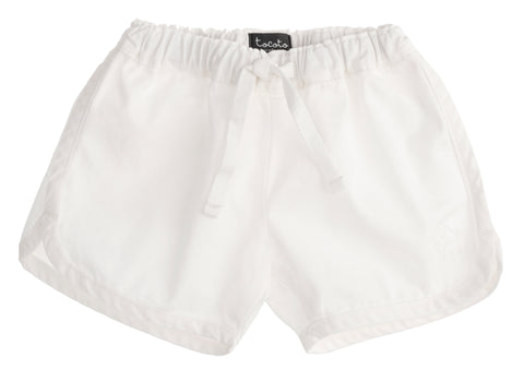 Tocoto Vintage White Cotton Shorts