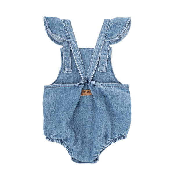 Tocoto vintage denim romper 2025