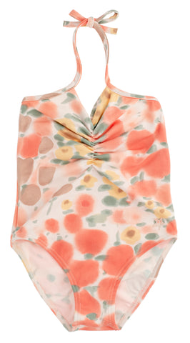 Tocoto Vintage Floral Kids Swimsuit