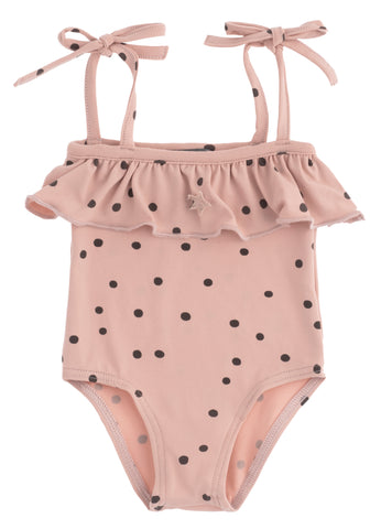 Tocoto Vintage Pink Dots Baby Swimsuit