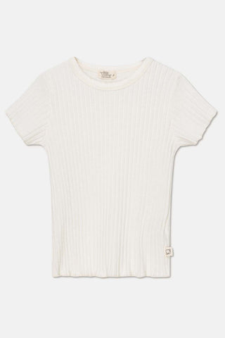 My Little Cozmo Kids Ivory Rib Shannon T-shirt