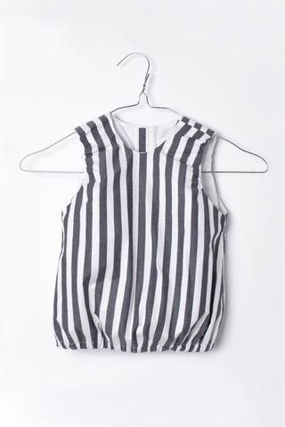 Motoreta Black & White Stripes Violeta Blouse